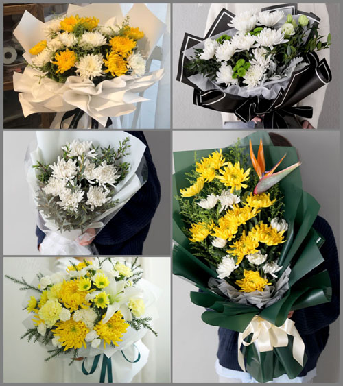 山东青岛莱西市沽河街道后孟格庄村白事花束代送
